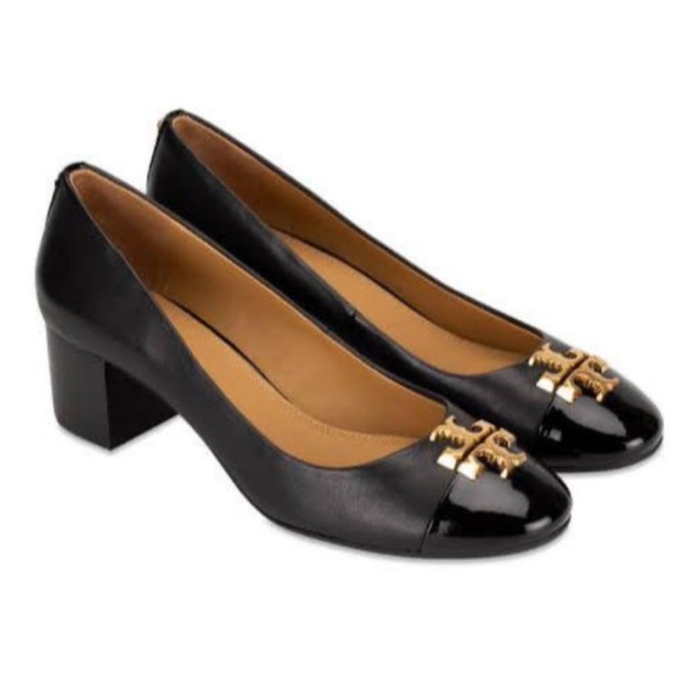Tory Burch Black Leather Pumps